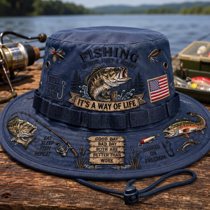 Last Day Promo: 49% OFF 🎣 Fishing Is a Way of Life Boonie Hat