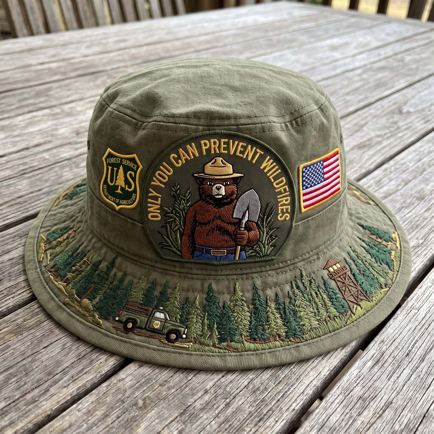 Last Day Promo: 49% OFF - 🐻USFS Only You Can Prevent Wildfires Boonie Hat🌲