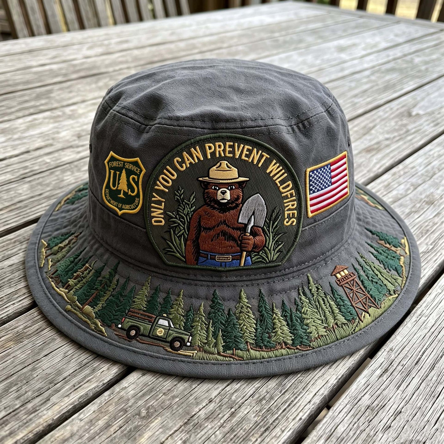 Last Day Promo: 49% OFF - 🐻USFS Only You Can Prevent Wildfires Boonie Hat🌲