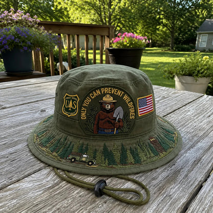 Last Day Promo: 49% OFF - 🐻USFS Only You Can Prevent Wildfires Boonie Hat🌲
