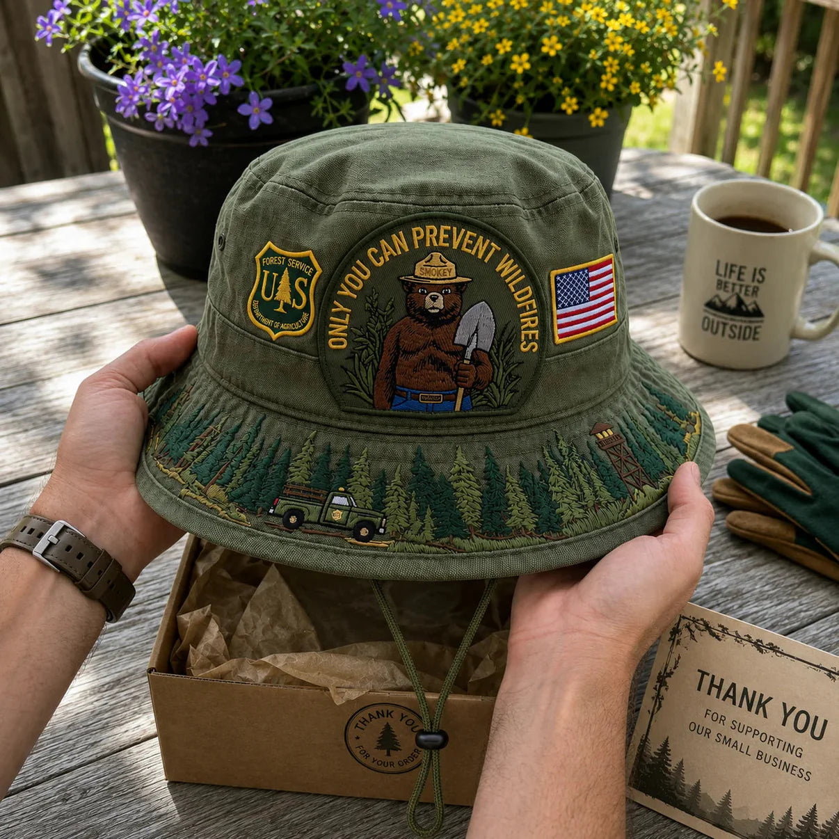 Last Day Promo: 49% OFF - 🐻USFS Only You Can Prevent Wildfires Boonie Hat🌲